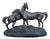 Pierre Jules Mène, Sculpture with Horses, 1800s, Bronze & Marble For Sale