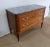 Beautiful Louis XVI solid mahogany and mahogany veneer chest of drawers with two drawers in the front, concealing the...