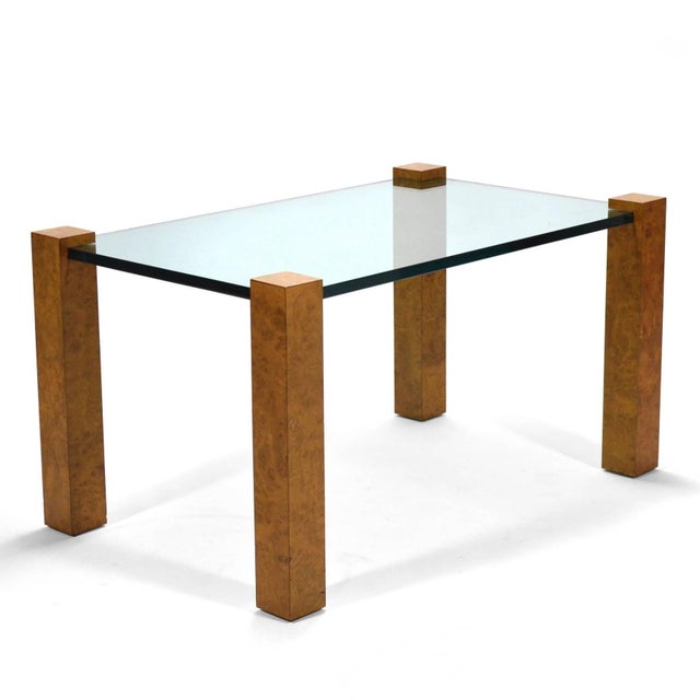 Thayer Coggin Milo Baughman Cube Leg Table by Thayer Coggin For Sale - Image 4 of 9