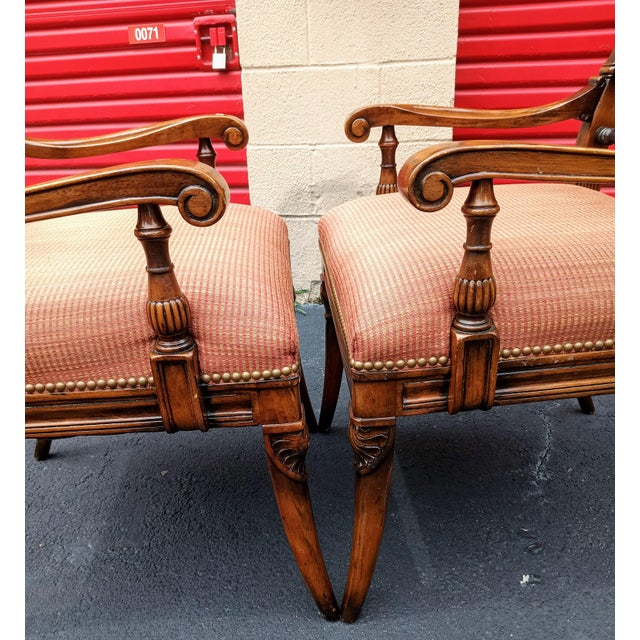 1960s Own a Masterpiece of Classic American Craftsmanship With This Rare Pair Antique Hickory White Maple Armchairs. For Sale - Image 5 of 11
