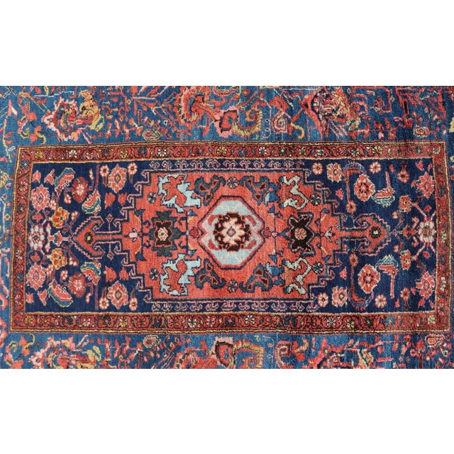 Tribal Kurdish Bidjar Rug With All-Over Sub-Geometric Medallion Design For Sale - Image 10 of 12