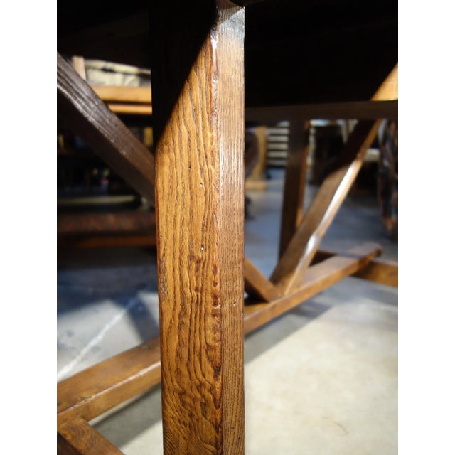 Contemporary Contemporary 17th Century Style Antique Reproduction Italian Chestnut Capretta Writing Desk For Sale - Image 3 of 12