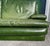 Postmodern Patinated Green Buffalo Leather Sofa by Roche Bobois For Sale - Image 9 of 10