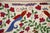 Textile Floral Suzani Embroidery - Bird Table Runner and Wall Art 1'4'' X 3'1'' For Sale - Image 7 of 10