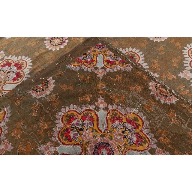 Antique 19th Century French Aubusson Carpet For Sale - Image 4 of 9