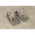 English Early 20th Century English Pair of Cast Stone Whippet Garden Statues For Sale - Image 3 of 10