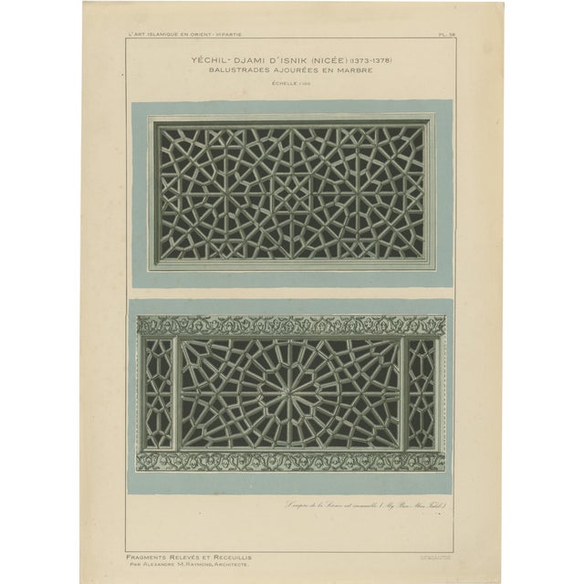 Alexandre M. Raymond, Yeşil Mosque, İznik, 1924, Paper For Sale