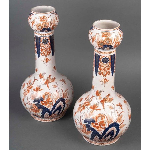 Vases in Glazed Terracotta, Samson, 19th Century or Early 20th Century., Set of 2 For Sale - Image 6 of 8