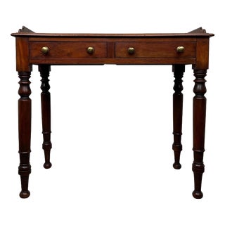 Antique 19th Century Victorian Mahogany Writing Table For Sale
