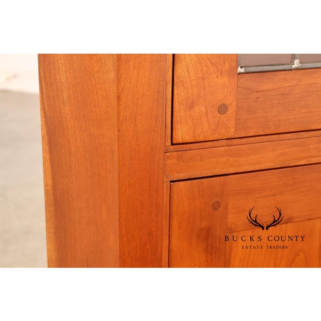 Stickley Mission Collection Cherry Corner Cabinet For Sale - Image 14 of 18