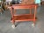 Mid-Century Modern Poul Hundevad Attributed Danish Modern Expanding Rolling Bar Cart For Sale - Image 3 of 10