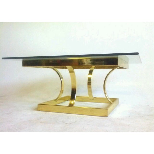 Stunning sexy coffee table. “Hollywood Regency” Extremely hard to find! The glass is in great condition, thick and heavy....