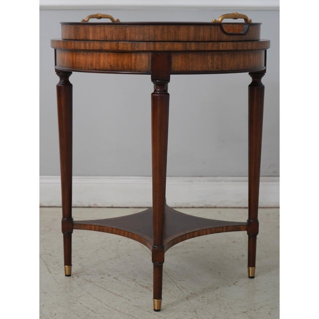 Traditional Maitland Smith 8116-32 Tray Top Occasional Table For Sale - Image 3 of 16