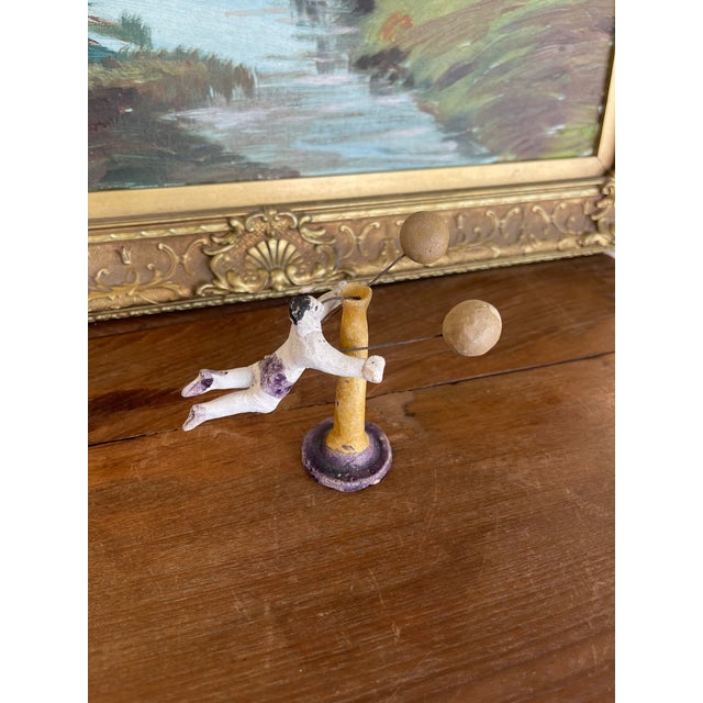 Folk Art Antique Strongman Acrobat Toy With Balancing Weights, Late 19th Century. For Sale - Image 3 of 10