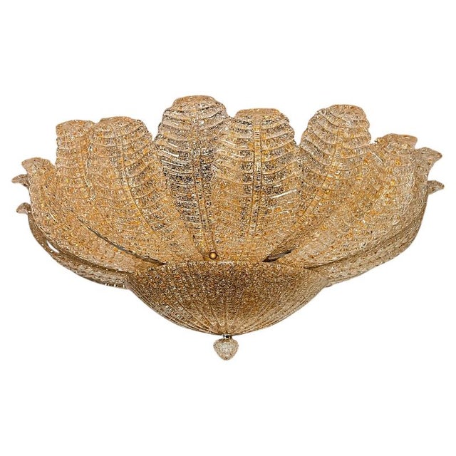 1990s Vintage Flush Mount in Murano Glass, 1990s For Sale - Image 5 of 11