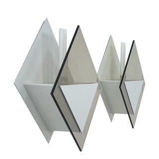 Vintage Model 20623 Wall Lights from Verre Lumière Studio, France, 1980, Set of 2 For Sale