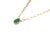 Metal Luxury 3.82ct Pear Cut Emerald & Natural Diamond Paperclip Chain Necklace in 14k Gold For Sale - Image 7 of 16