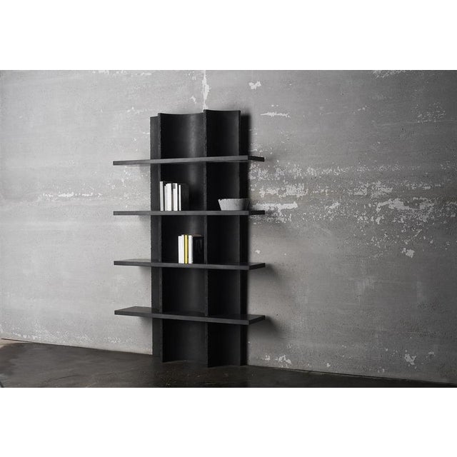Stone Arcaica Bookcase in Lava Stone Marble by Bufalini Marmi For Sale - Image 7 of 8