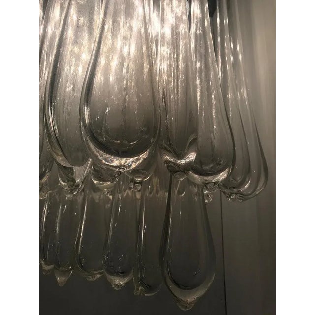 1970s Venini Gocce Chandelier Designed by Ludovico Diaz De Santillana For Sale - Image 11 of 12