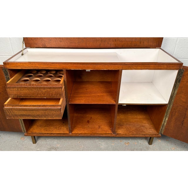 Wood Mid 20th Century Mid-Century Modern Style Dry Bar Sideboard For Sale - Image 7 of 12
