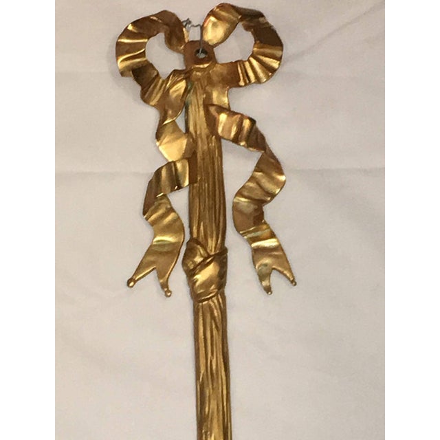 Louis XVI Style Harp Back Bronze Wall Sconce - Set of 6 For Sale In New York - Image 6 of 9