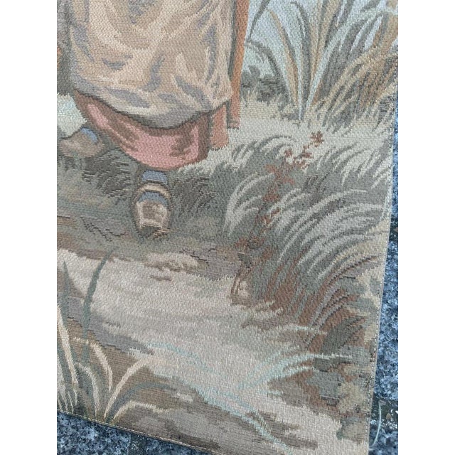 French Aubusson Style Jacquard Tapestry, 1980s For Sale - Image 10 of 17