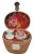 Mid 20th Century Rattan Wicker Picnic Basket With Tea Set Included For Sale - Image 5 of 10