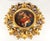 Ceramic Antique Italian Hand Painted Madonna Della Seggiola Tile in Gold Gilt Frame For Sale - Image 7 of 7