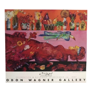 1997 Quebec Exhibition Poster, Norman Laliberte, Beyond the Shadow of a Dream For Sale