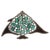 Vintage Style Emerald & Diamond Manta Ray Brooch Pendant in Solid Sterling Silver For Sale - Image 10 of 13