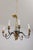 Age: Approx: 30 Years Old Details: Metal Arms High Quality Construction Distressed Mirror Glass 8 Light Chandelier Gold...