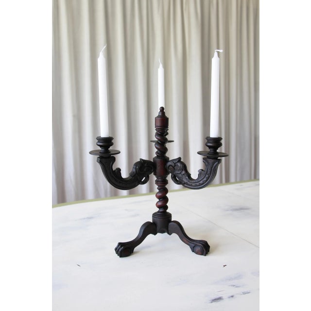 Date: 19th Century. Country: Portugal. Material: Walnut wood. Note: The candles are included. At this time, all purchases...