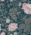 Contemporary Sample - Sandberg for The House of Scalamandré Ava Wallcovering, Dark Blue/Pink For Sale - Image 3 of 3