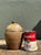Mid-Century Modern Vintage Original Studio Pottery Ribbed Vase For Sale - Image 3 of 12