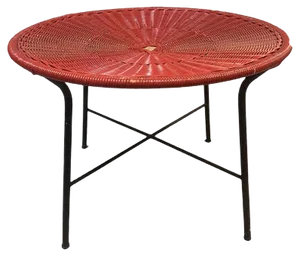 Rattan Coffee Table, 1950s