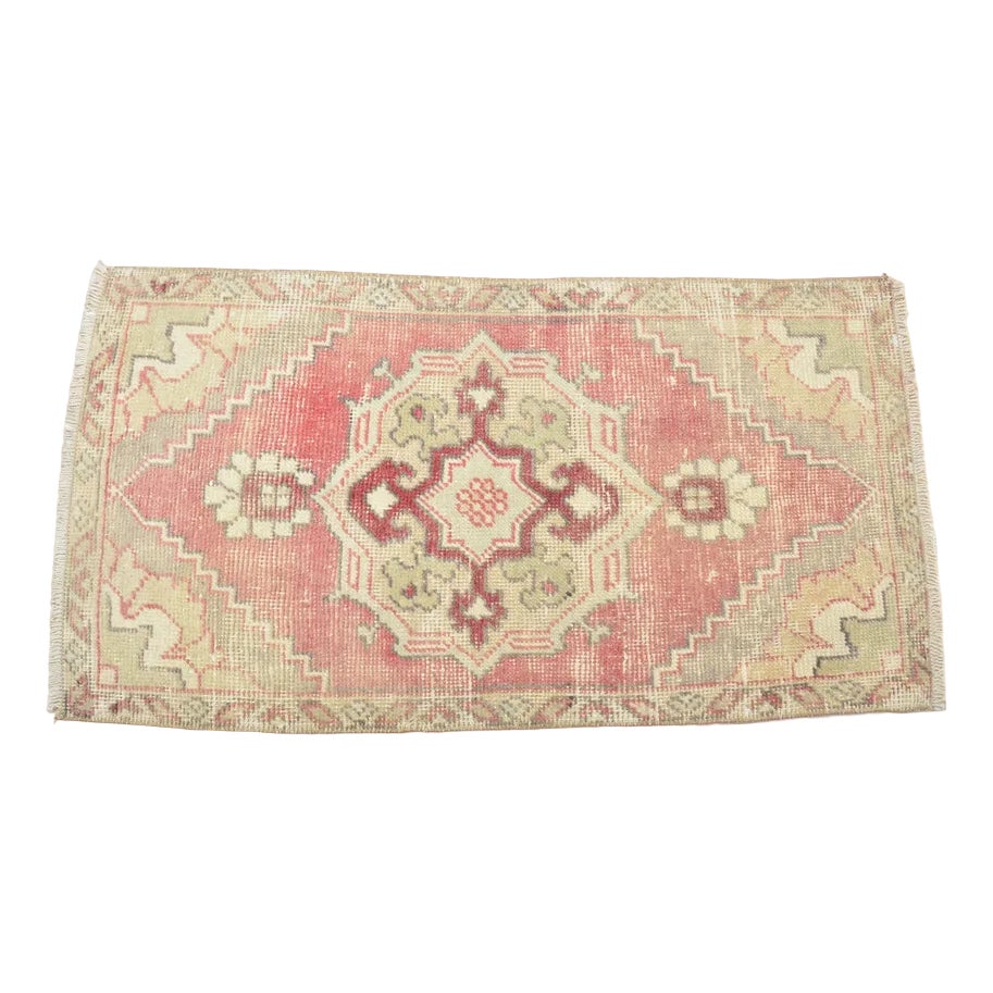 Turkish Vintage Small Wool Rug, 1960s | Chairish