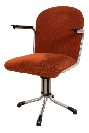 Red Model 356 Office Chair by Wh. Gispen