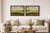 A striking large-scale pair of framed pastoral landscape artworks produced by Leftbank Art, a respected trade-only...