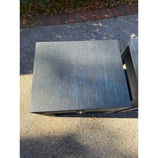 Pair of Serena and Lily Blake 1-Drawer Nightstands in Blue For Sale - Image 13 of 18