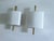 Mid-Century Modern Vintage Space Age Brass Sconces from Hillebrand Lighting, 1960s, Set of 2 For Sale - Image 3 of 18