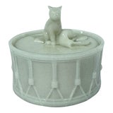 Early 20th Century Portieux Vallerysthal Powder Jar For Sale