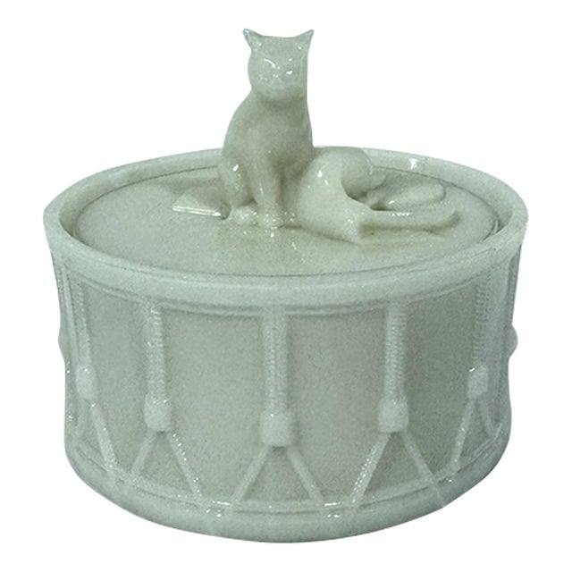 Early 20th Century Portieux Vallerysthal Powder Jar For Sale