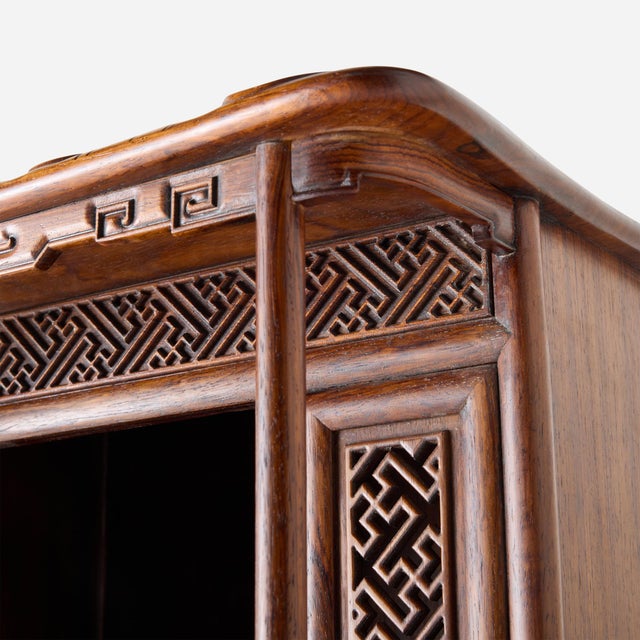 Mid 20th Century Ming Dynasty Style Pear Wood Buddhist Niche For Sale - Image 10 of 12