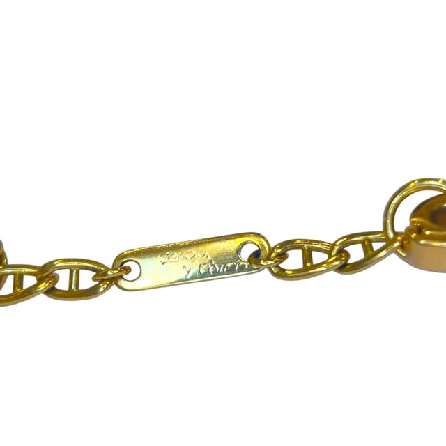 Late 20th Century Carrera Y Carrera Diamond 18k Yellow Gold Moon Child Pendant Chain Necklace For Sale - Image 10 of 12