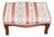 Louis Philippe Charles X Style Wooden Stool with Fabric Cover, 1960s For Sale