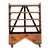 Vintage Boho Industrial Etagere on Wheels For Sale