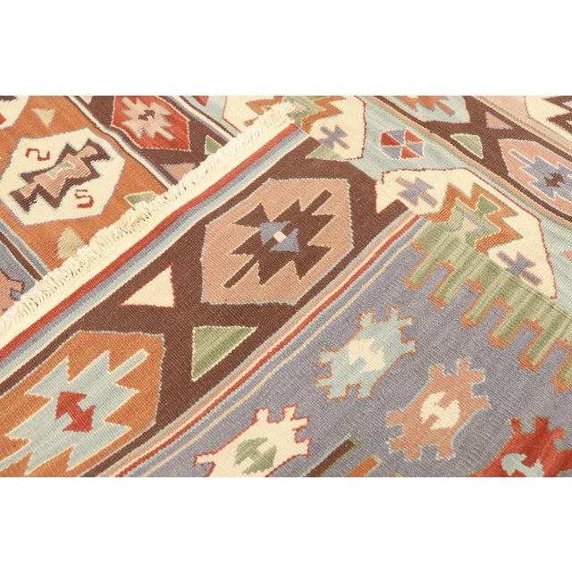 Late 20th Century Vintage Persian Shiraz Kilim Rug - 05'08 X 08'06 For Sale - Image 5 of 9