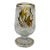 Antique Moser Crystal Cut Glass Engraved "Swimming Fish" Gold Vase For Sale