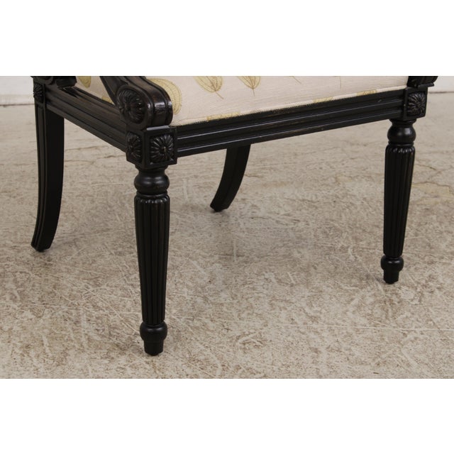 Hickory Chair Upholstered Armchair & Ottoman For Sale - Image 11 of 18