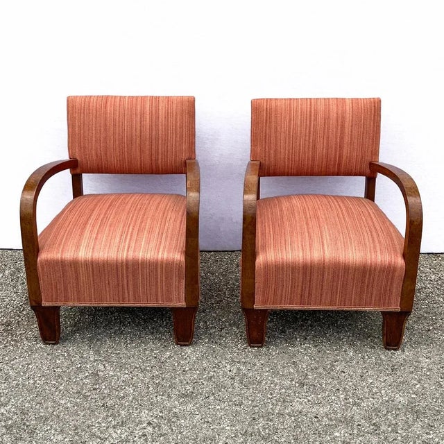 Set of Art Deco Armchairs, 1940s For Sale - Image 3 of 9
